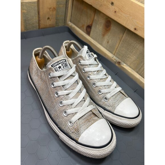 Converse Womens All Star Low-Top Sneakers Size 8 / 39 EU Metallic Shimmer - Picture 2 of 9